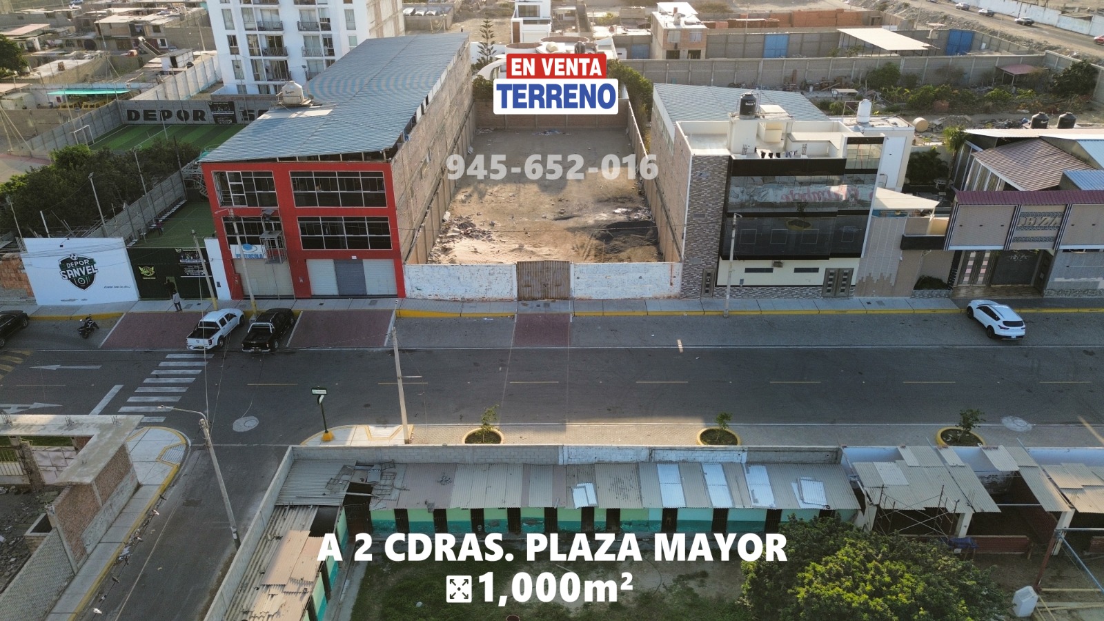 plaza mayor terreno nuevo chimbote