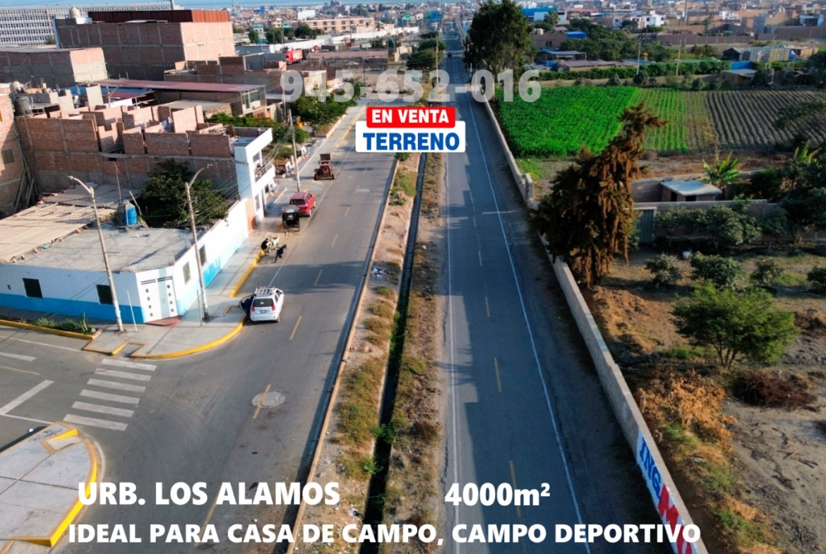 alamos nuevo chimbote terreno 4000m2