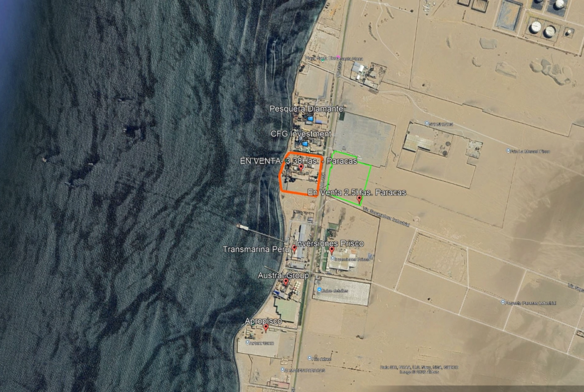 terreno industrial paracas pesca